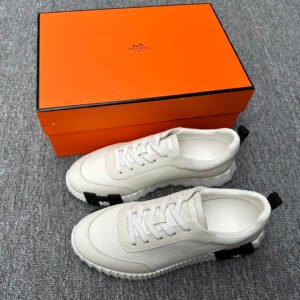 Hermès Bouncing Low-Top Leather Sneakers