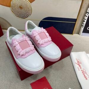 Roger Vivier Unisex White Low-Top Sneakers