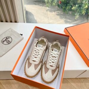 Hermès Unisex White Low-Top Sneakers