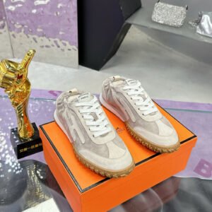 Hermès Unisex White Low-Top Sneakers