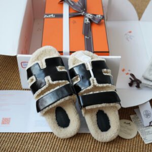 Hermès Unisex Shearling Shoes