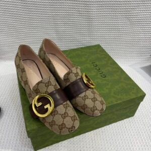 Gucci Unisex Leather-Sole Shoes