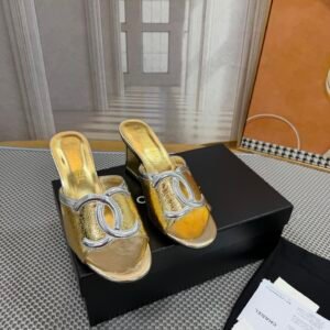 Chanel Unisex Slides
