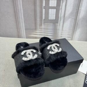 Chanel Unisex Shearling Shoes