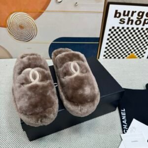 Chanel Unisex Shearling Shoes