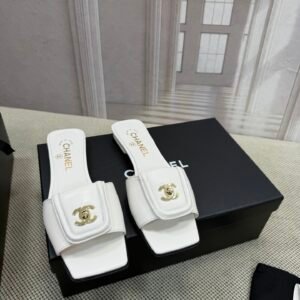 Chanel Unisex Slides