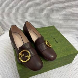 Gucci Unisex Leather-Sole Shoes