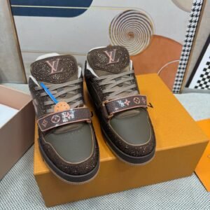 Louis Vuitton Unisex Crystal-Embellished Sneakers