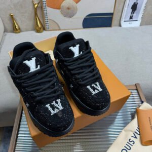 Louis Vuitton Unisex Crystal-Embellished Sneakers