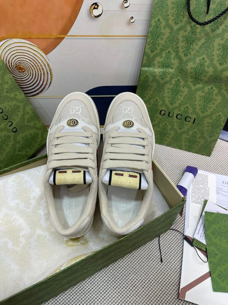 Gucci Unisex Distressed Sneakers detail 1