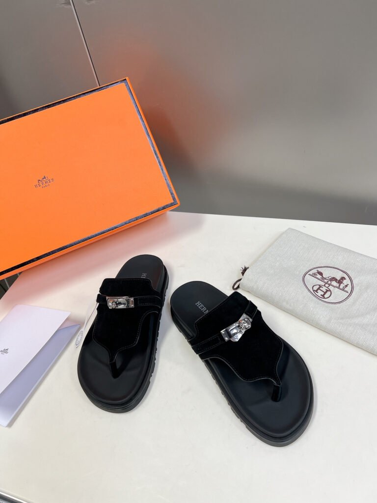 Hermès Unisex Slides detail 1