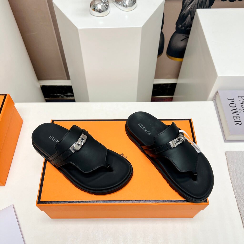 Hermès Unisex Slides detail 1