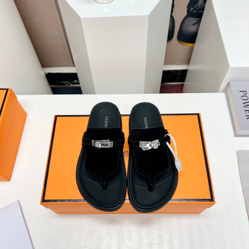 Hermès Unisex Slides detail 1