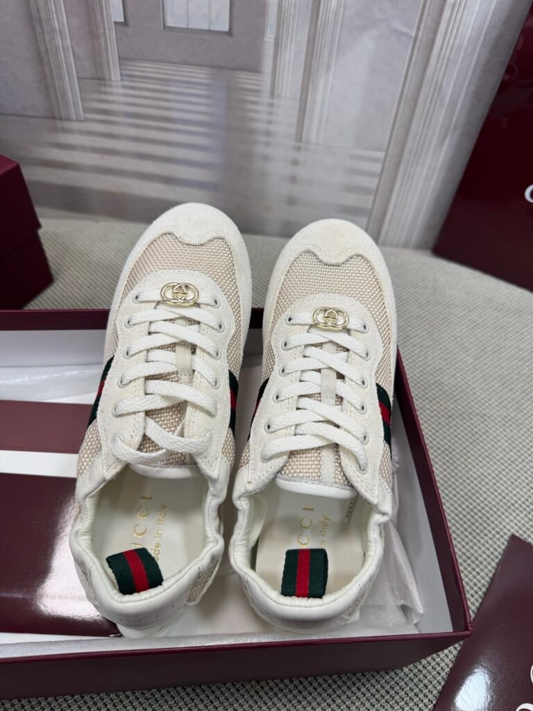 Gucci Unisex Distressed Sneakers detail 1