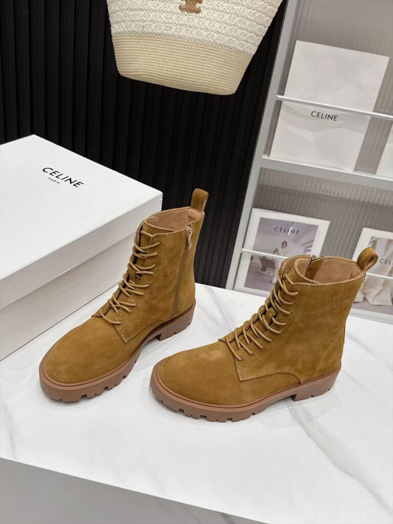 Celine Unisex Combat Boots detail 1