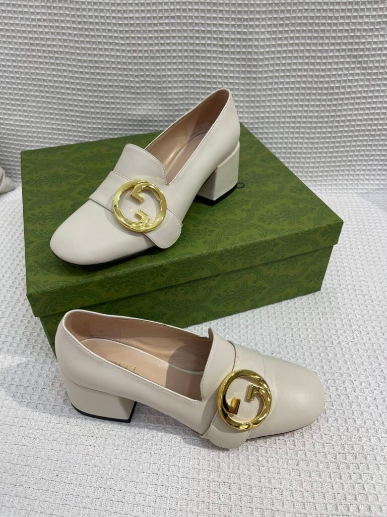 Gucci Unisex Leather-Sole Shoes detail 1