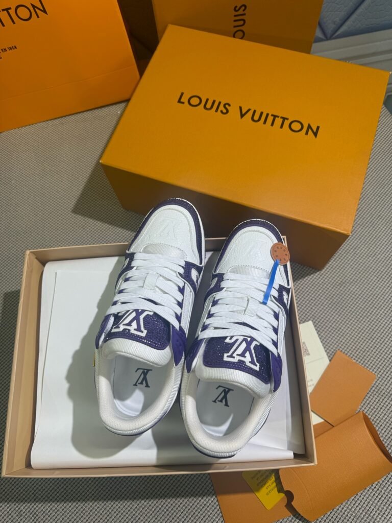 Louis Vuitton Unisex Crystal-Embellished Sneakers detail 1