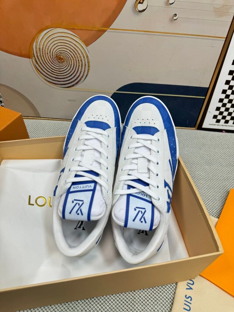 Louis Vuitton Men's White Low-Top Sneakers detail image 1