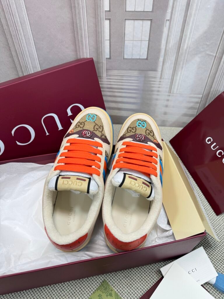 Gucci Women's Distressed Sneakers detail image 1