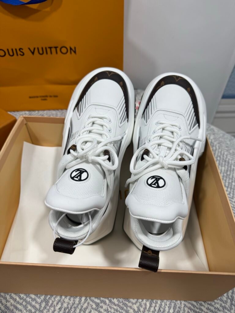 Louis Vuitton Women's Sculpted-Sole Sneakers detail 1