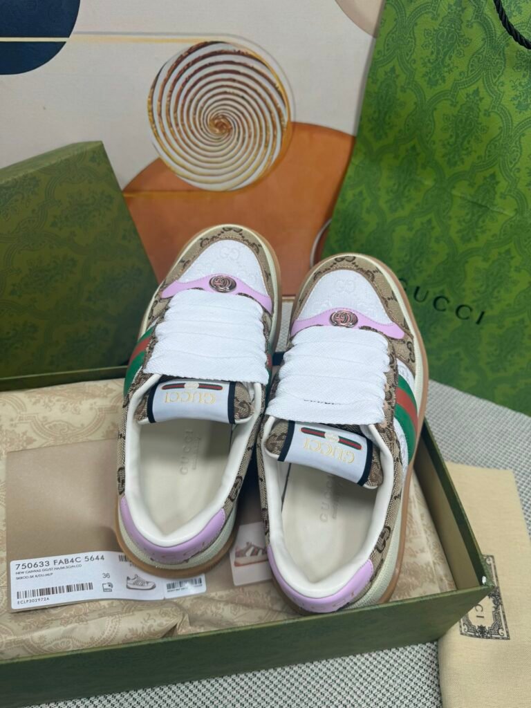 Gucci Unisex Distressed Sneakers detail image 1