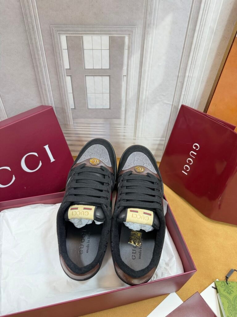Gucci Men's Distressed Sneakers detail image 1