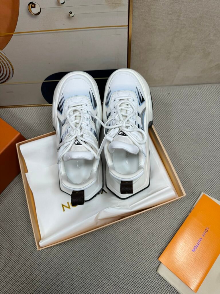 Louis Vuitton Women's Sculpted-Sole Sneakers detail 1
