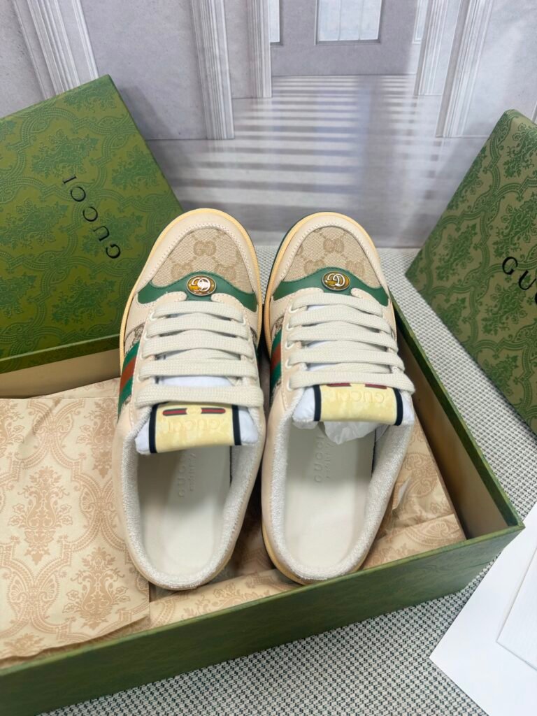 Gucci Unisex Distressed Sneakers detail 1