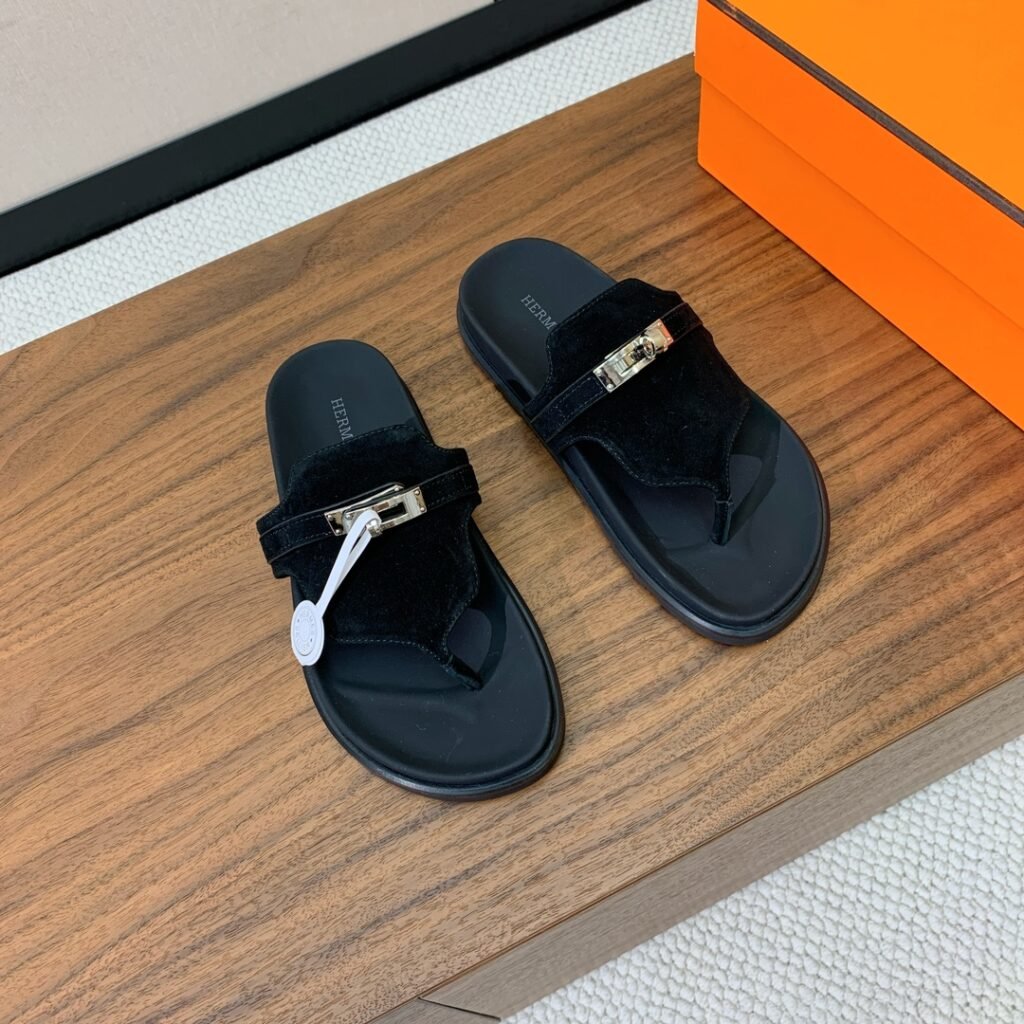 Hermès Unisex Slides detail 2