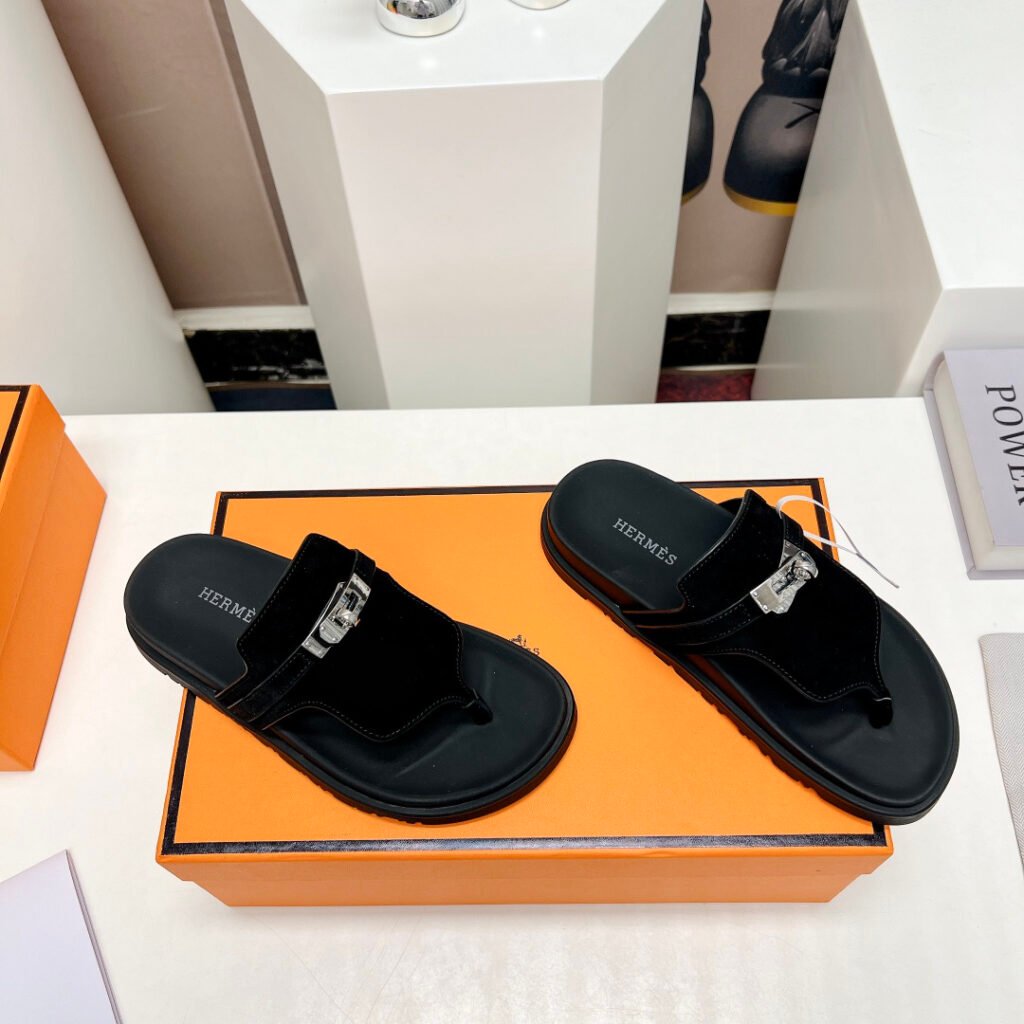 Hermès Unisex Slides detail 2