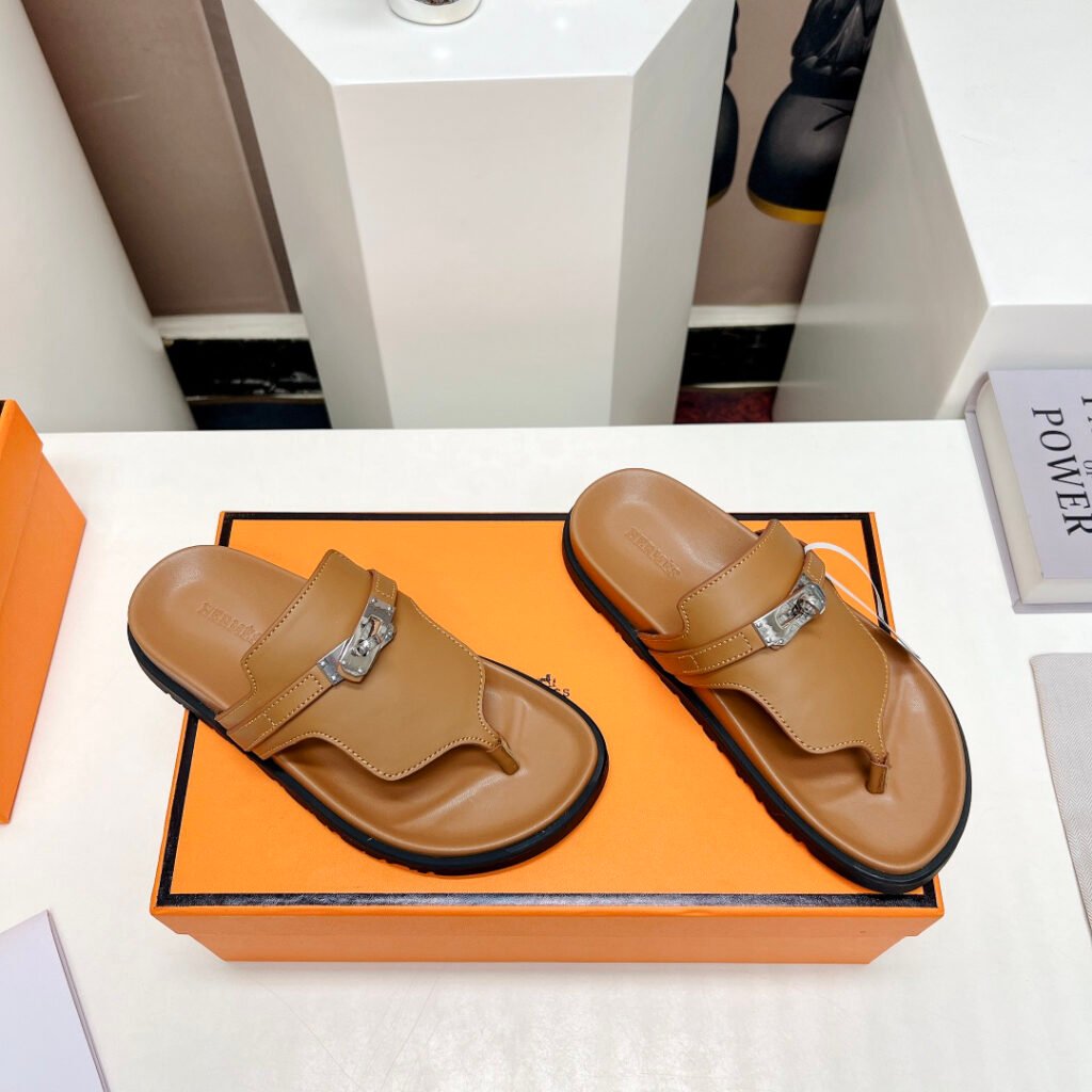 Hermès Unisex Slides detail 2