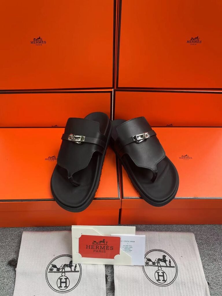 Hermès Unisex Slides detail 2