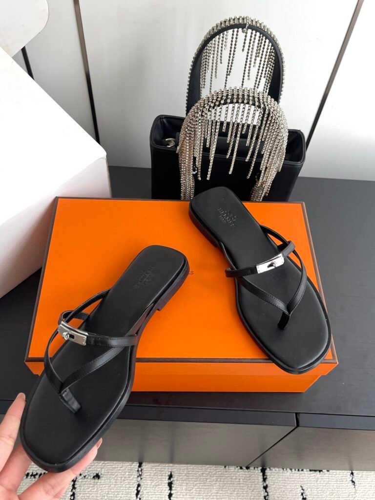 Hermès Women's Leather-Sole Shoes detail 2