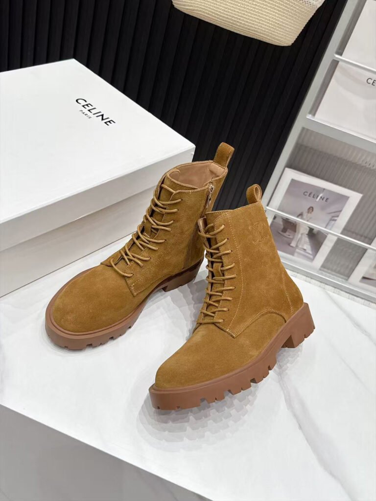 Celine Unisex Combat Boots detail 2