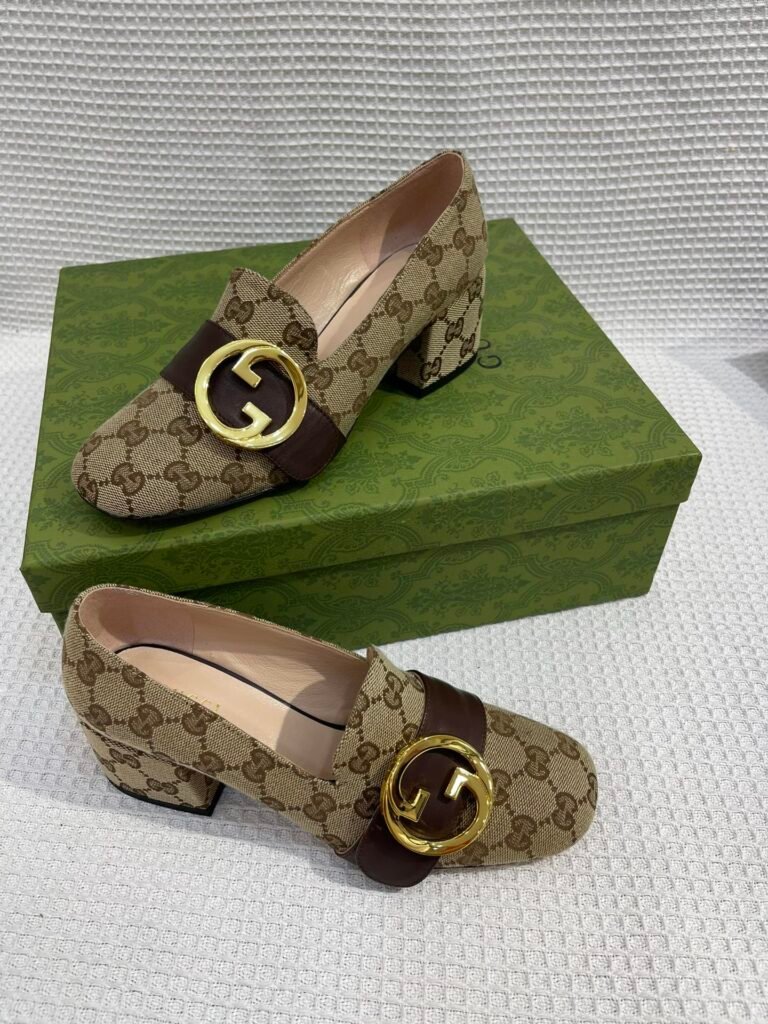 Gucci Unisex Leather-Sole Shoes detail 2