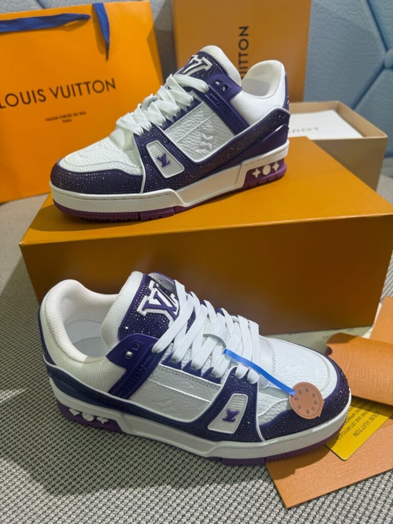 Louis Vuitton Unisex Crystal-Embellished Sneakers detail 2
