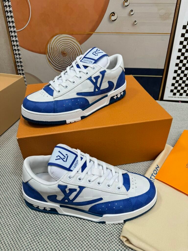 Louis Vuitton Men's White Low-Top Sneakers detail image 2