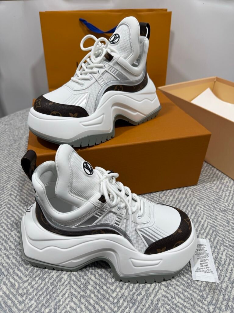 Louis Vuitton Women's Sculpted-Sole Sneakers detail 2