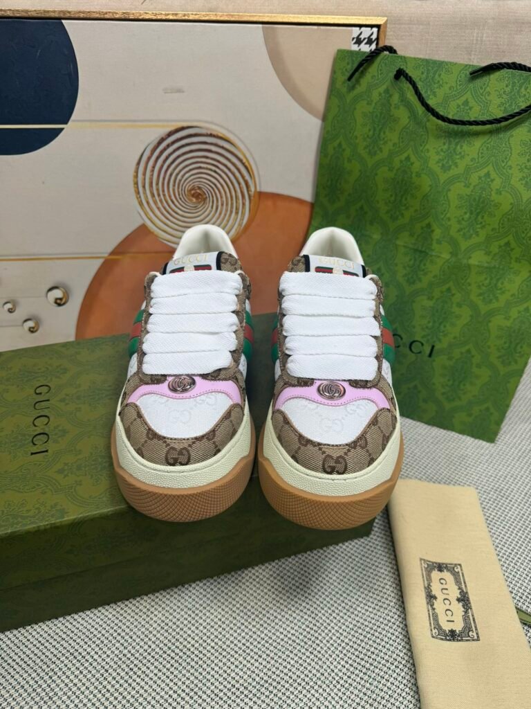 Gucci Unisex Distressed Sneakers detail image 2