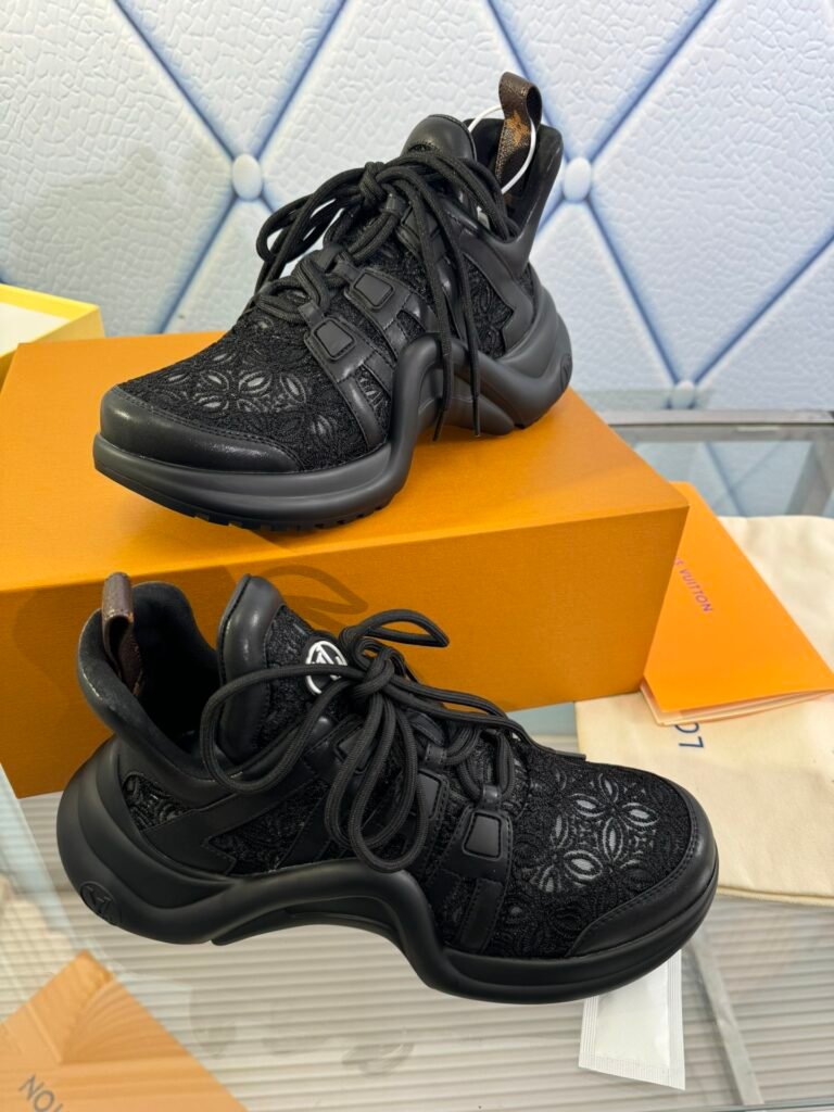 Louis Vuitton Women's Sculpted-Sole Sneakers detail 2