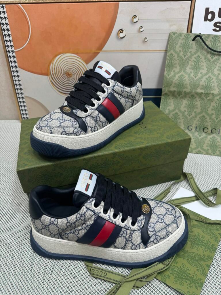 Gucci Unisex Distressed Sneakers detail 2