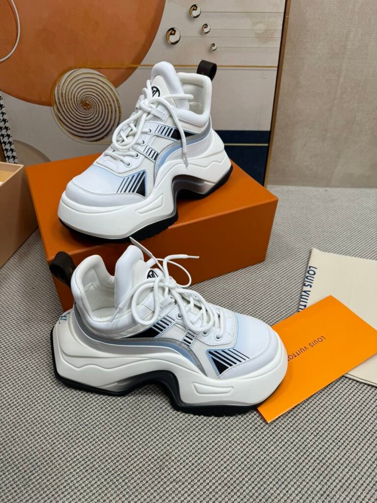 Louis Vuitton Women's Sculpted-Sole Sneakers detail 2