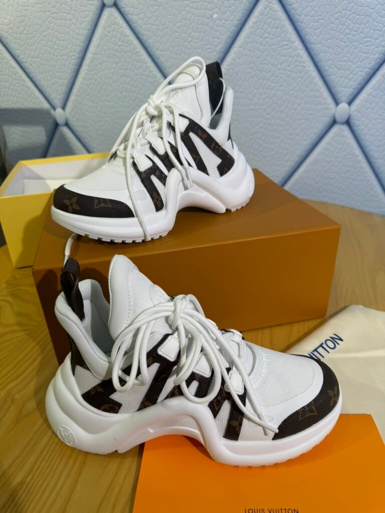 Louis Vuitton Women's Sculpted-Sole Sneakers detail 2