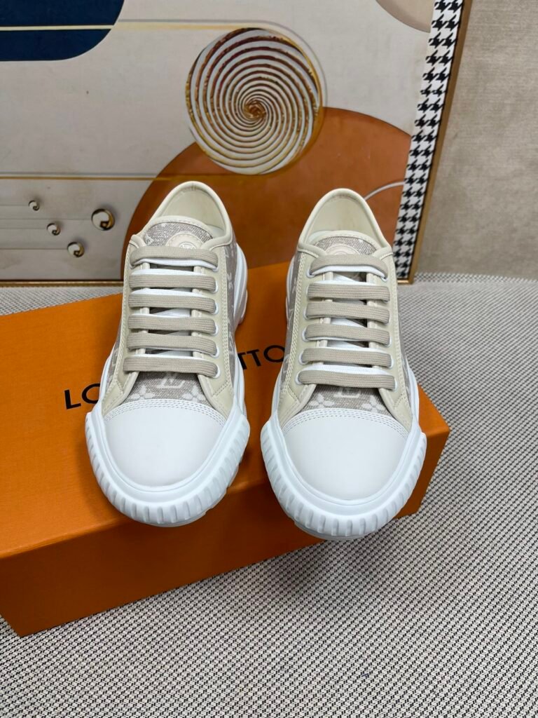 Louis Vuitton Women's Sculpted-Sole Sneakers detail image 2