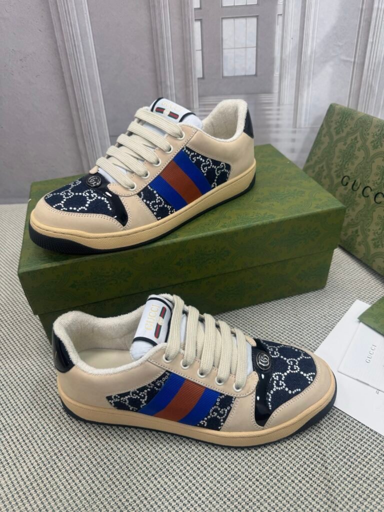 Gucci Women's Distressed Sneakers detail image 2
