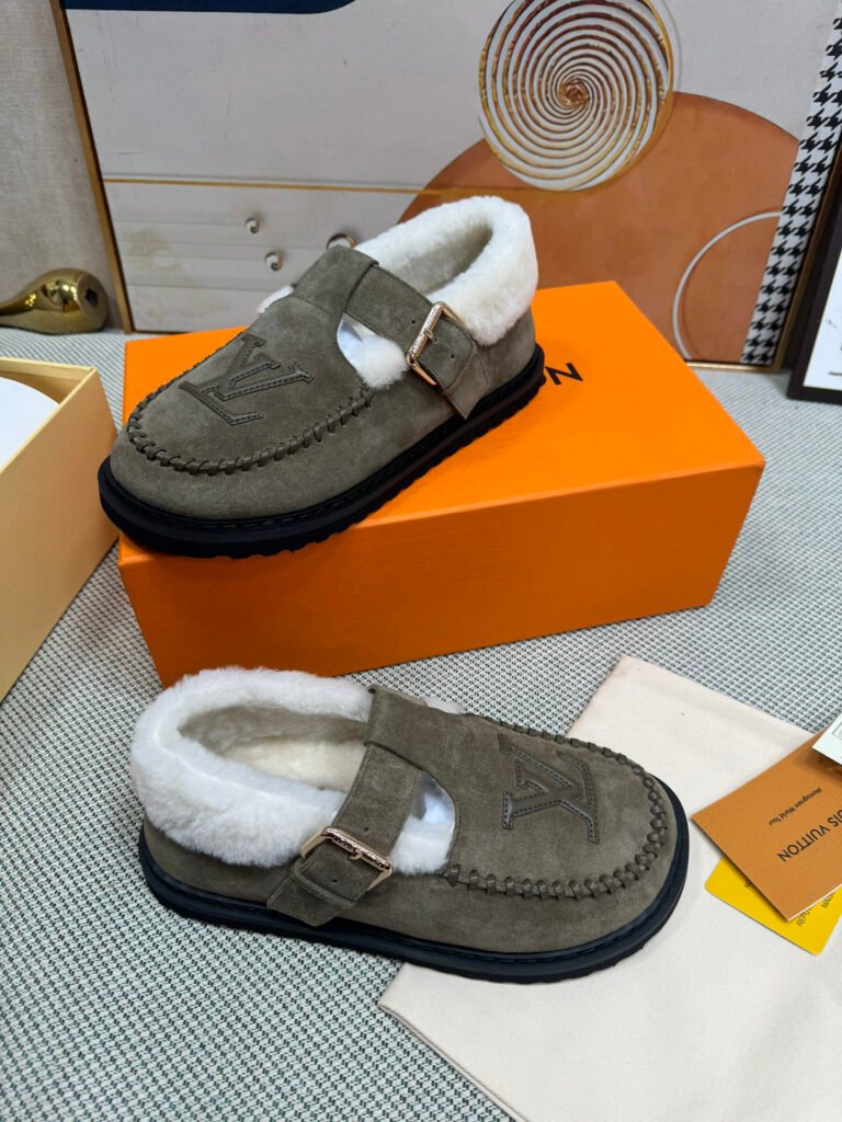 Louis Vuitton Women's Shearling Shoes detail 2
