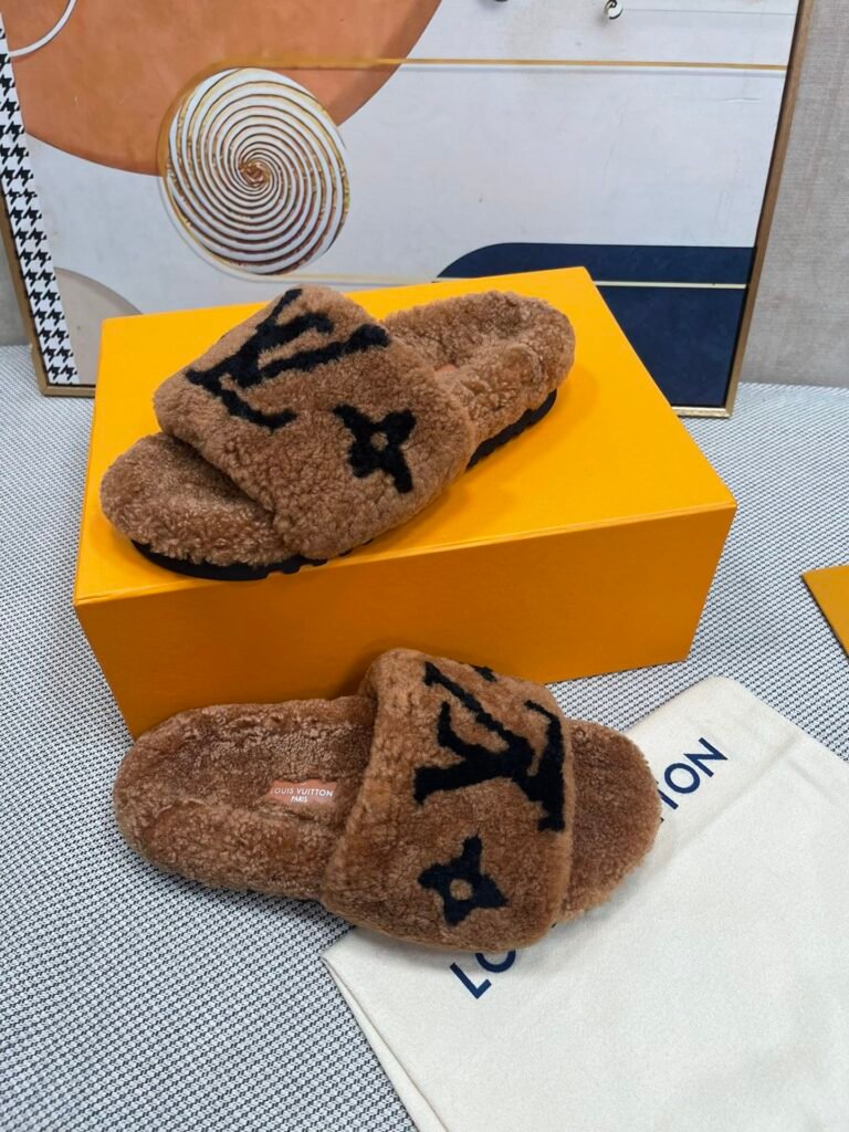 Louis Vuitton Unisex Shearling Shoes detail 2