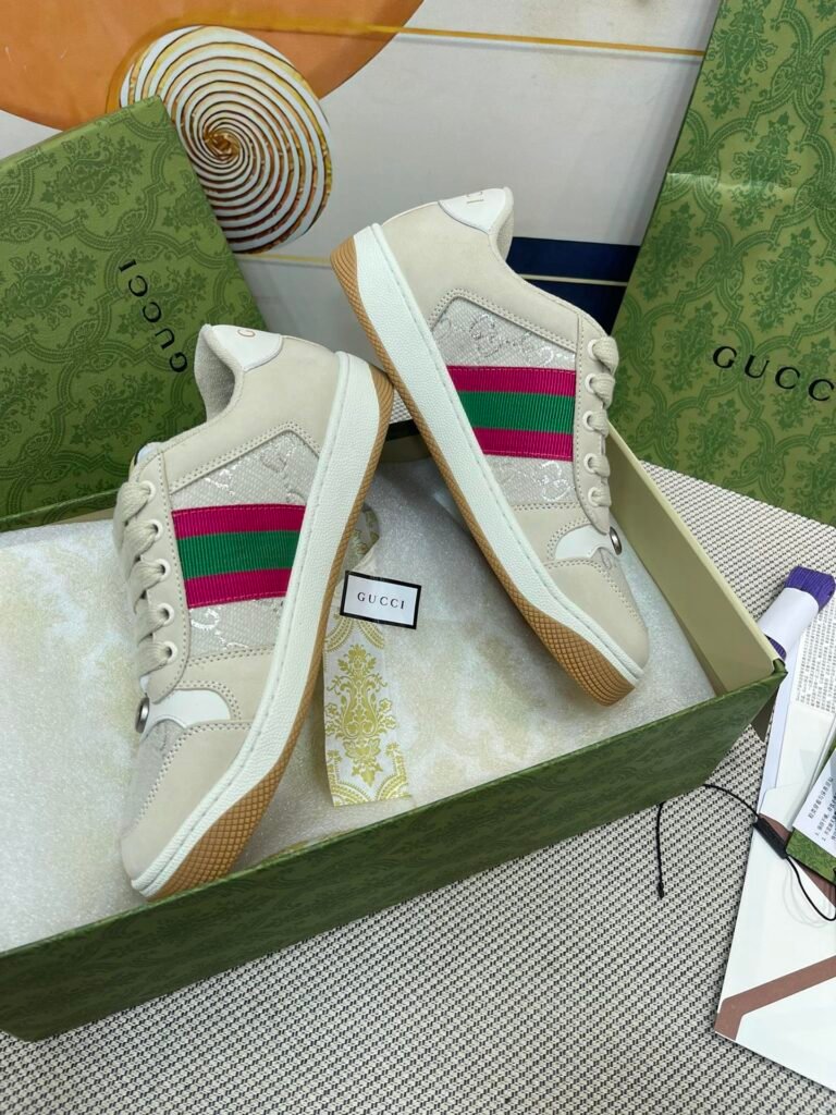 Gucci Unisex Distressed Sneakers detail 3