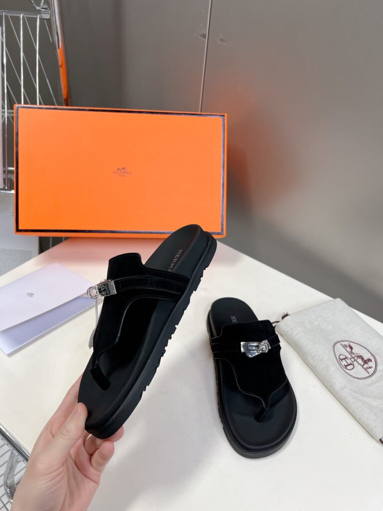 Hermès Unisex Slides detail 3