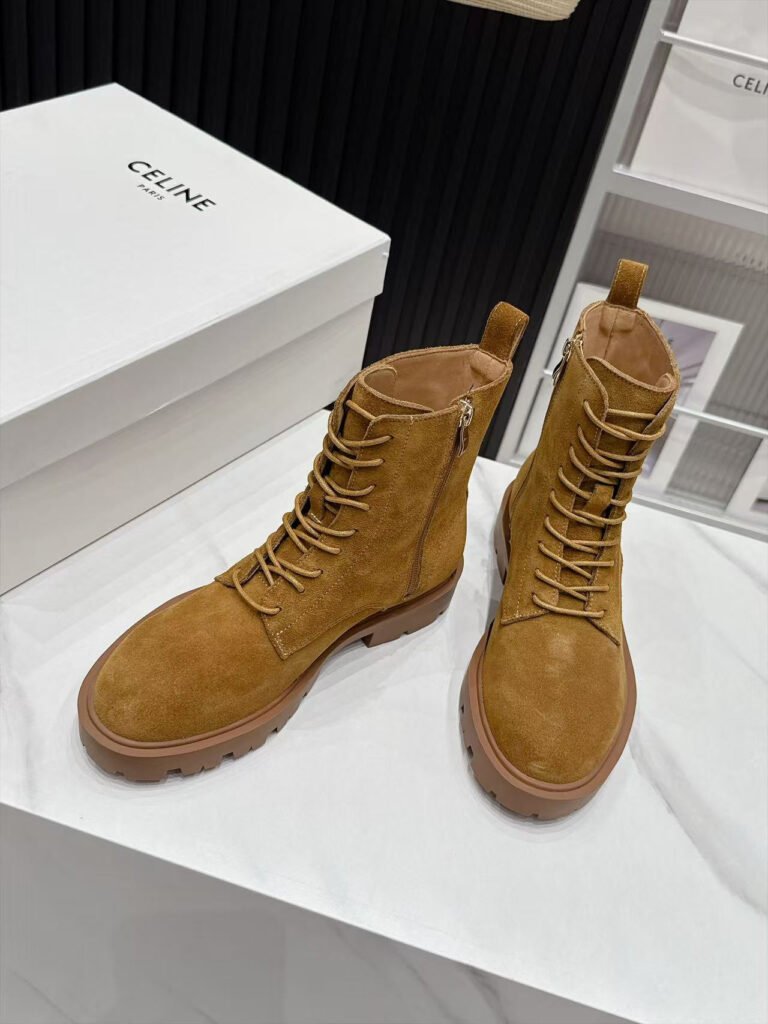 Celine Unisex Combat Boots detail 3